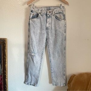Vintage Wrangler Light Stone Wash Blue Denim Jeans Size 31 x 30 3990 Classic Fit